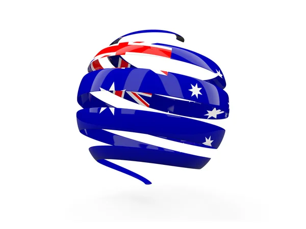 Флаг Австралии, круглая иконка — стоковое фото