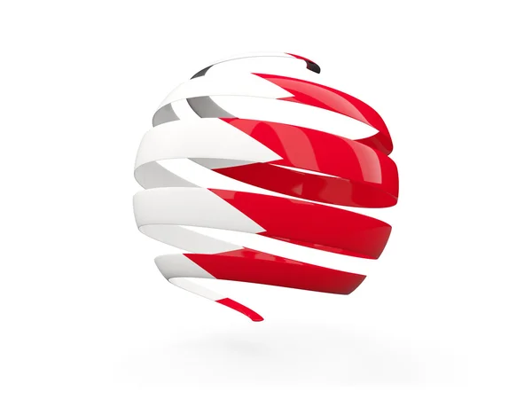 Fahne von Bahrain, rundes Symbol — Stockfoto