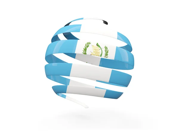 Flagge von Guatemala, rundes Symbol — Stockfoto