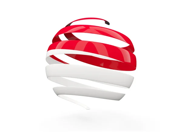모나코, 라운드 아이콘의 깃발 — 스톡 사진
