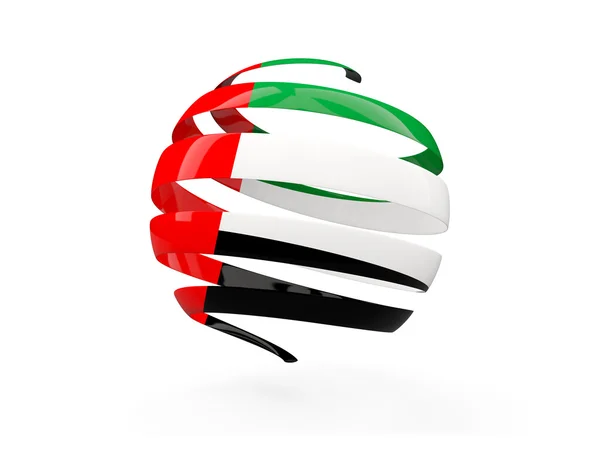 Flag of united arab emirates, round icon — Stock Photo, Image