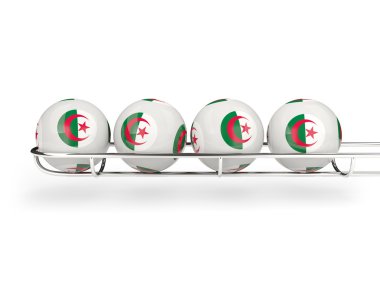 Cezayir bayrağı piyango topları