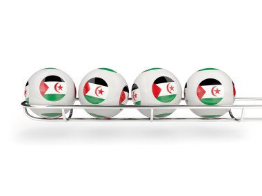 Batı Sahra bayrağı piyango topları