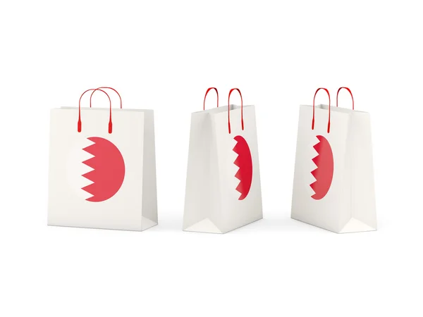 쇼핑백에 바레인의 국기 — 스톡 사진