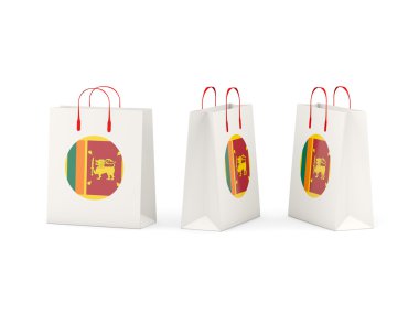 Alışveriş torbaları sri Lanka bayrağı