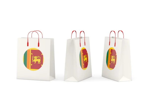 買い物袋をスリランカの旗 — ストック写真