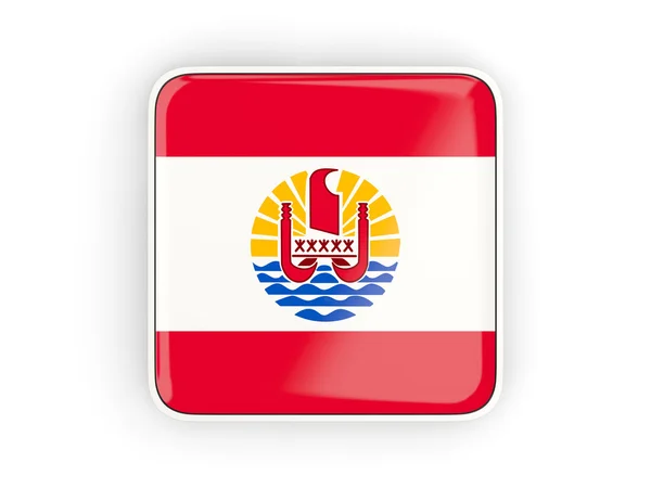 Vlag van Frans-Polynesië, vierkante pictogram — Stockfoto