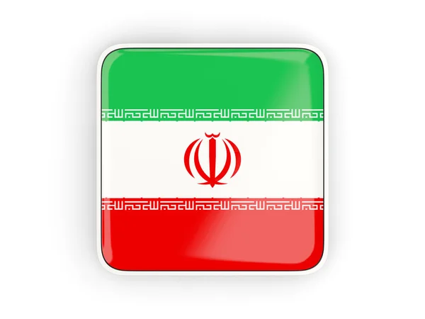 Flag of iran, square icon — Stock Photo, Image