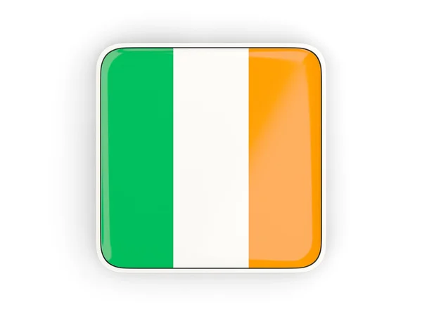 Vlag van Ierland, vierkante pictogram — Stockfoto