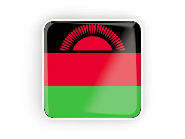 Flag of malawi, square icon — Stock Photo, Image