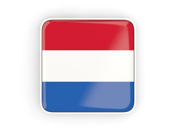 Flag of netherlands, square icon — Stock Photo, Image