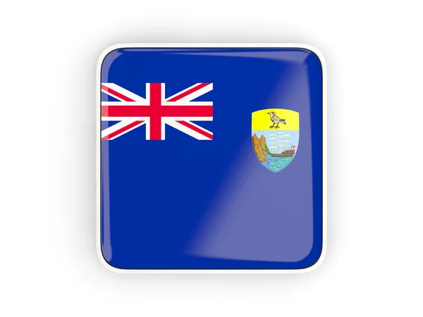 Flag of saint helena, square icon — Stock Photo, Image