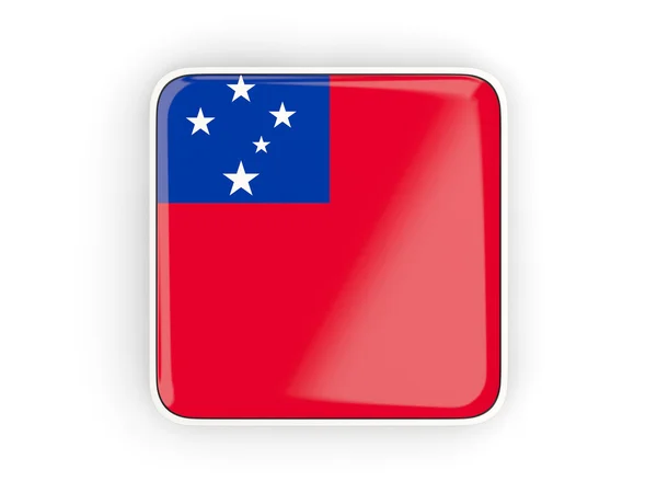 Drapeau de Samoa, icône carrée — Photo