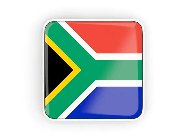 Vlag van Zuid-Afrika, vierkante pictogram — Stockfoto