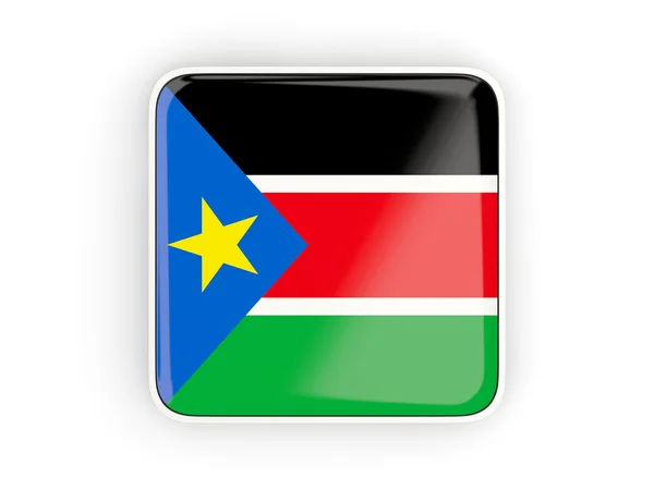 Flag of south sudan, square icon — Stock Photo, Image