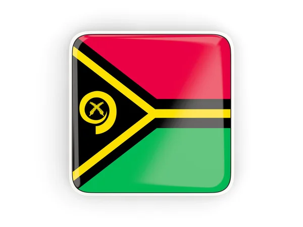 Vlag van vanuatu, vierkante pictogram — Stockfoto
