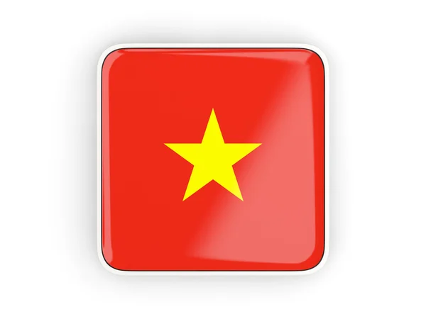Flag of vietnam, square icon — Stock Photo, Image