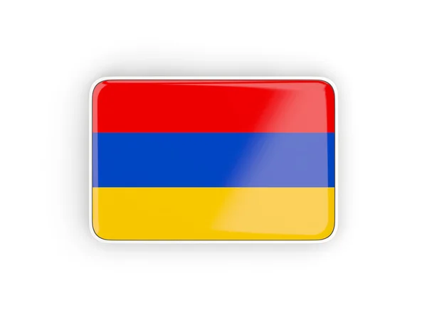 Flag of armenia, rectangular icon — Stock Photo, Image