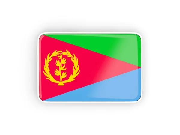 Флаг эритреи, прямоугольная иконка — стоковое фото