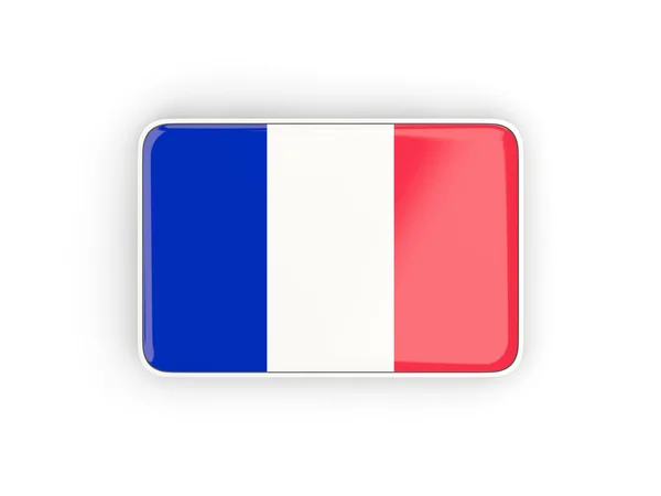 Vlag van Frankrijk, rechthoekig pictogram — Stockfoto
