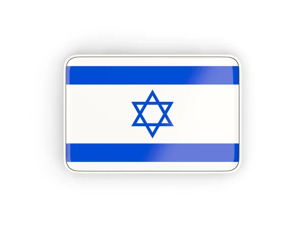 Israel flagge, rechteckiges symbol — Stockfoto