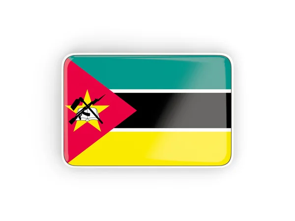 Flag of mozambique, rectangular icon — Stock Photo, Image