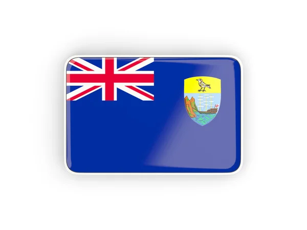 Flag of saint helena, rectangular icon — Stock Photo, Image