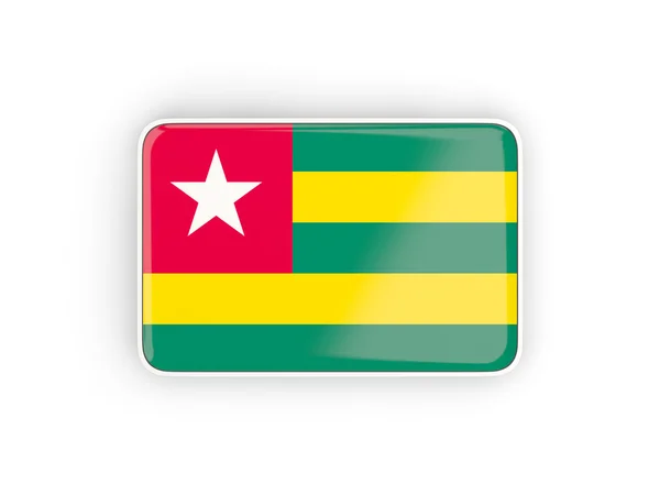 Flagge von Togo, rechteckiges Symbol — Stockfoto