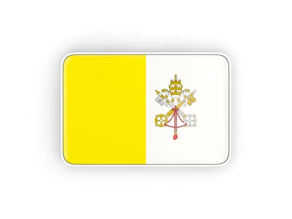 Drapeau de la ville vaticane, icône rectangulaire — Photo