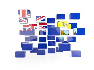 Saint Helena, mozaik arka plan bayrak