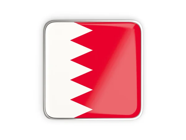 Flag of bahrain, square icon — Stock Photo, Image