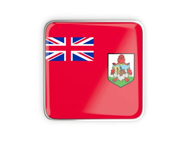 Flagge von Bermuda, quadratische Ikone — Stockfoto