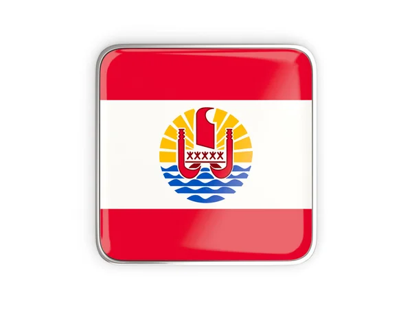 Flag of french polynesia, square icon — Stock Photo, Image