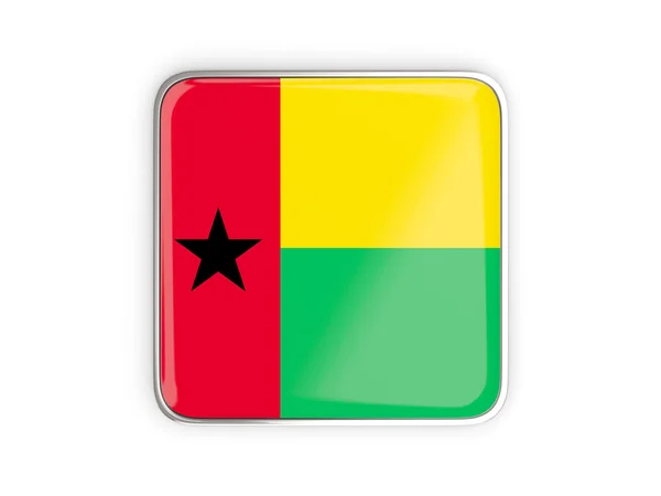 Flag of guinea bissau, square icon — Stock Photo, Image