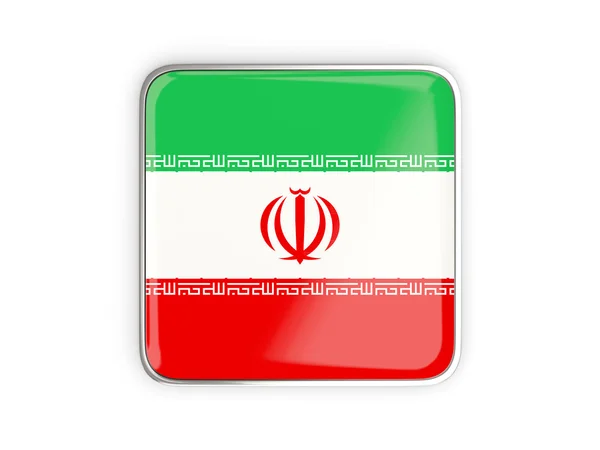Flag of iran, square icon — Stock Photo, Image