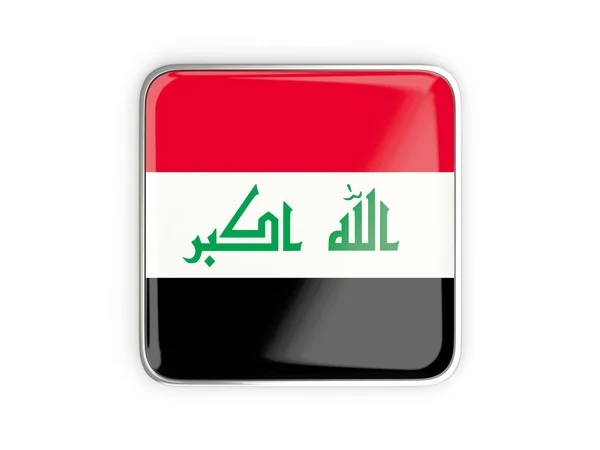イラク、正方形のアイコンのフラグ — ストック写真