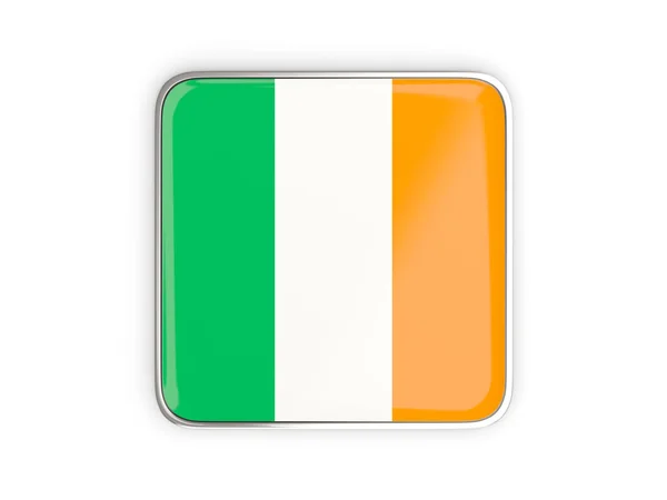 Σημαία της Ιρλανδίας, τετράγωνο εικονίδιο — Φωτογραφία Αρχείου