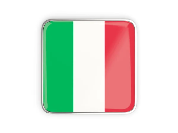 Flagge von Italien, quadratisches Symbol — Stockfoto