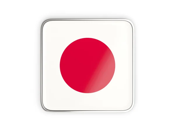 Flag of japan, square icon — Stock Photo, Image