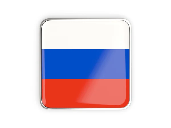 ロシア、正方形のアイコンのフラグ — ストック写真
