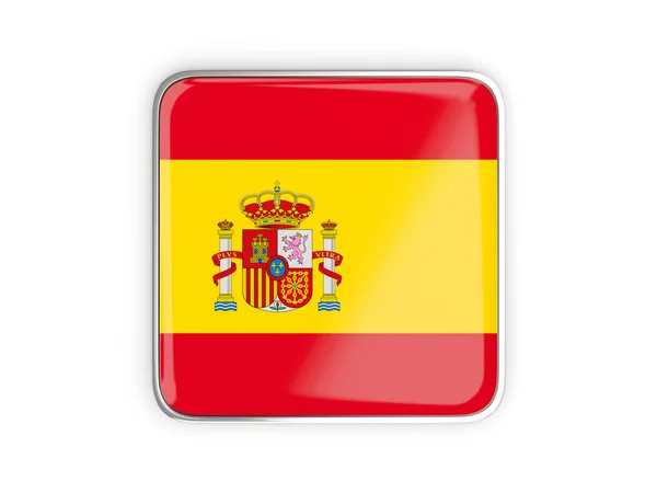 Bandera de España, icono cuadrado —  Fotos de Stock