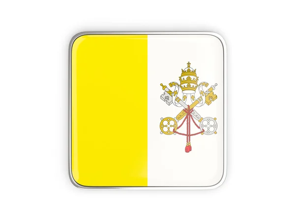 Vlag van Vaticaanstad, vierkante pictogram — Stockfoto