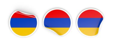 Ermenistan, yuvarlak Etiketler bayrak