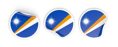 Marshall Adaları, bayrağı etiketleri yuvarlak