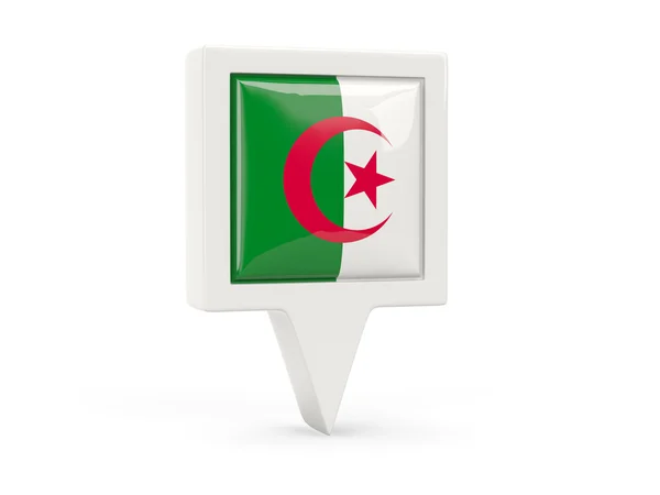 Quadratische Flagge von Algerien — Stockfoto