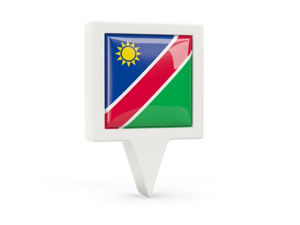 Icono de bandera cuadrada de namibia —  Fotos de Stock