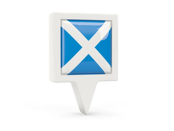 Εικόνα τετράγωνη σημαία της Σκωτίας — Φωτογραφία Αρχείου