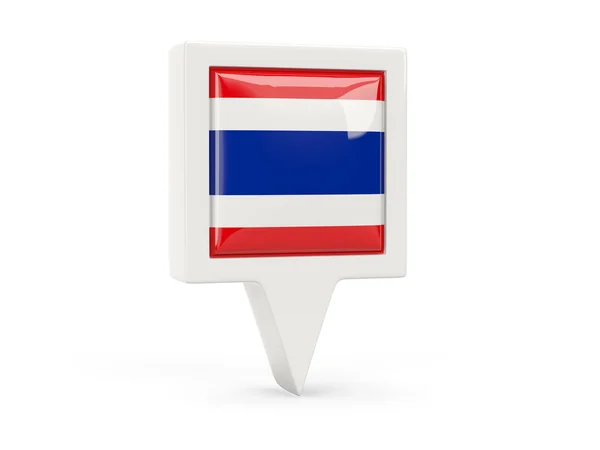 Icône drapeau carré du thailand — Photo
