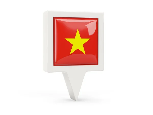 Знак квадратного флага Вьетнама — стоковое фото