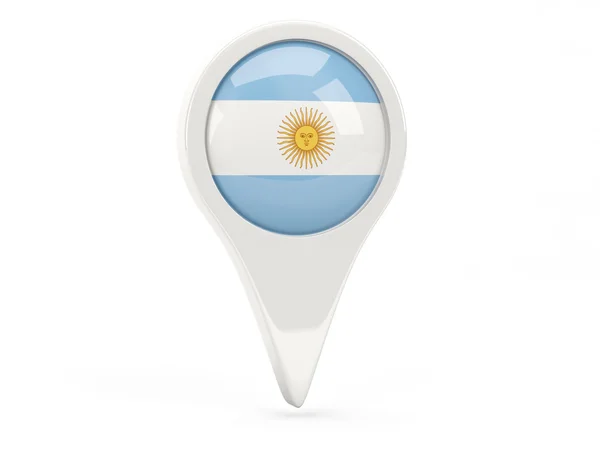 Icono de bandera redonda de Argentina — Foto de Stock